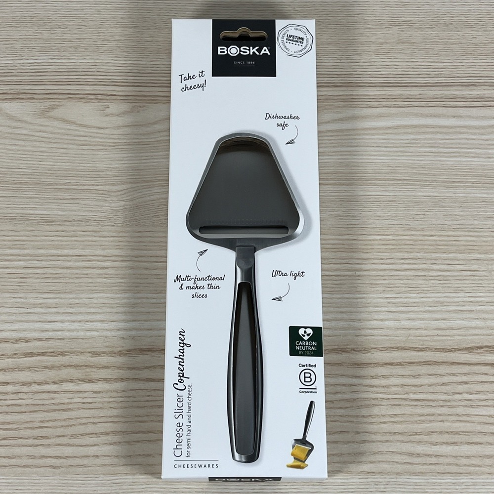 BOSKA Stainless-Steel Cheese Slicer Copenhagen Semi Hard & Hard Cheese NEW